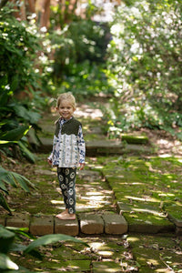 Sun House Children'S - Floral Motifs Leggings