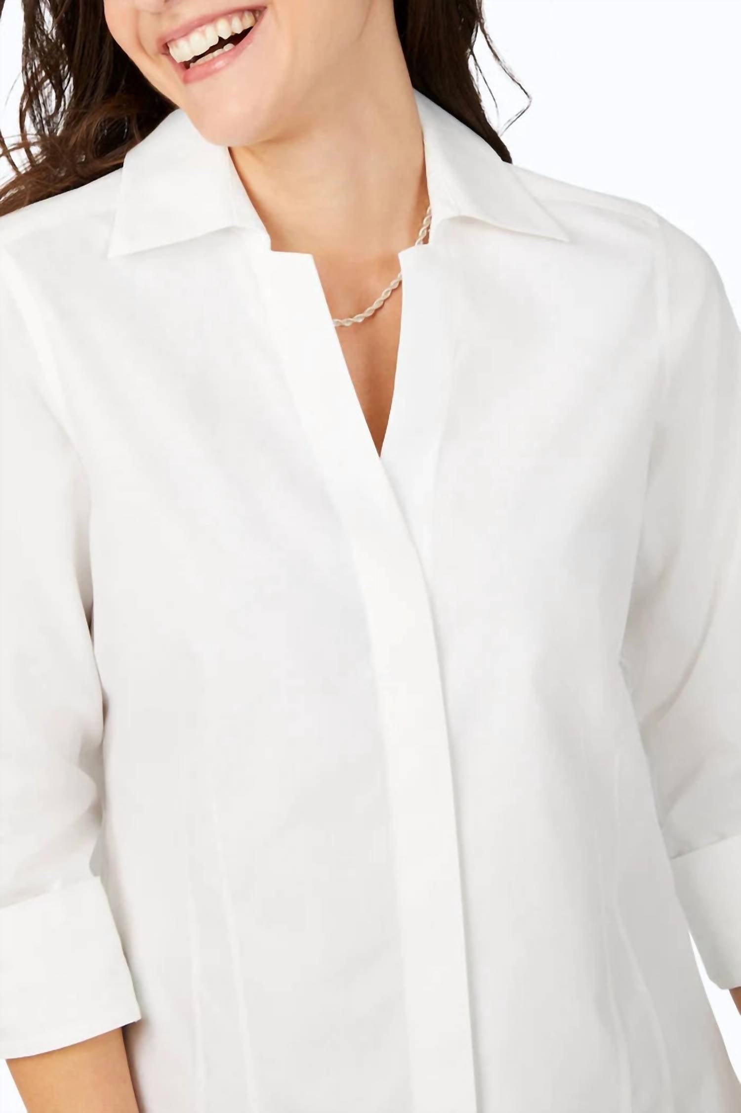 Foxcroft - Taylor 3/4 Sleeve Top