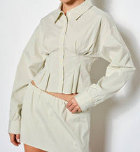 Pretty Garbage - Brooke Pleated Button Shirt