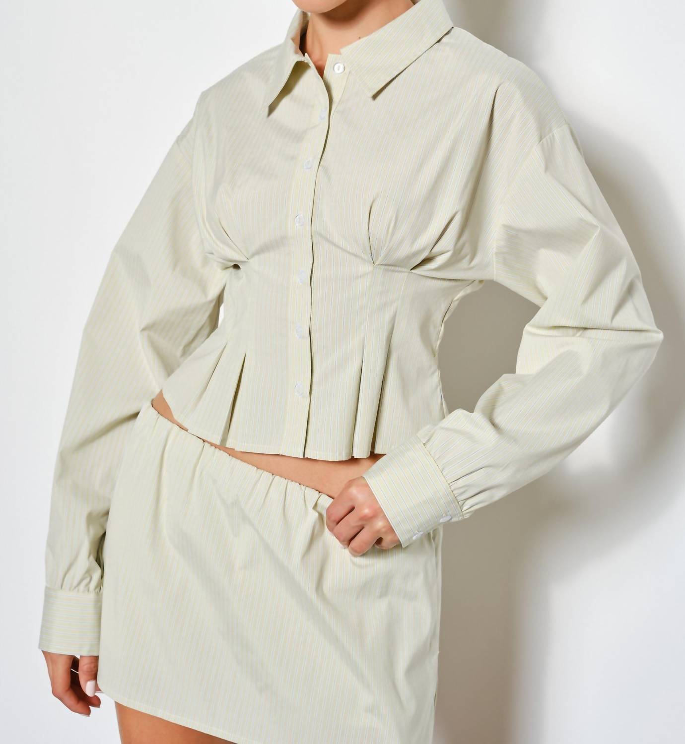 Pretty Garbage - Brooke Pleated Button Shirt