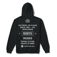 Primitive Unisex - Outkast Stripespull Over Hoodie in black - men's shirt