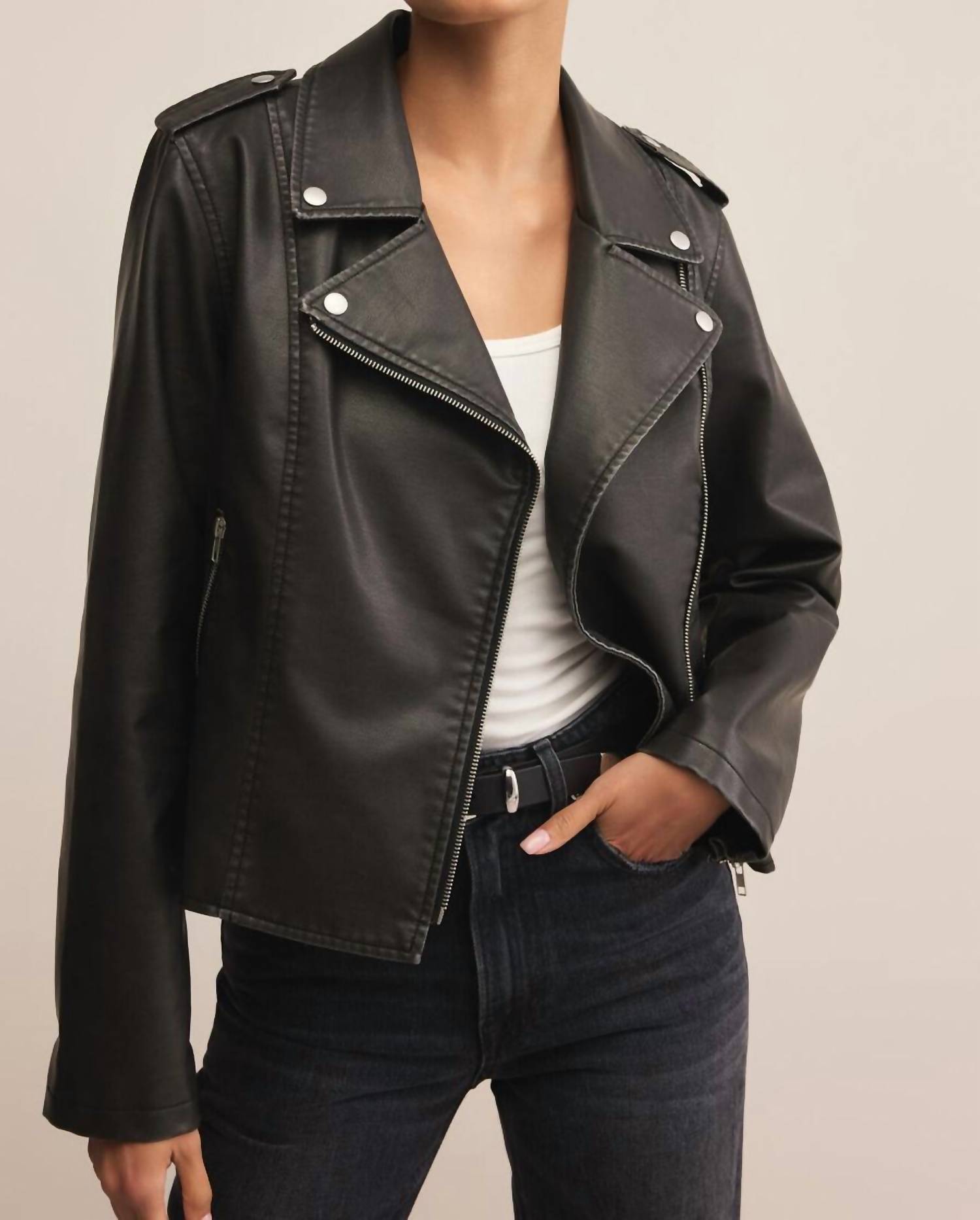Z Supply - Alchemy Moto Faux Leather Jacket