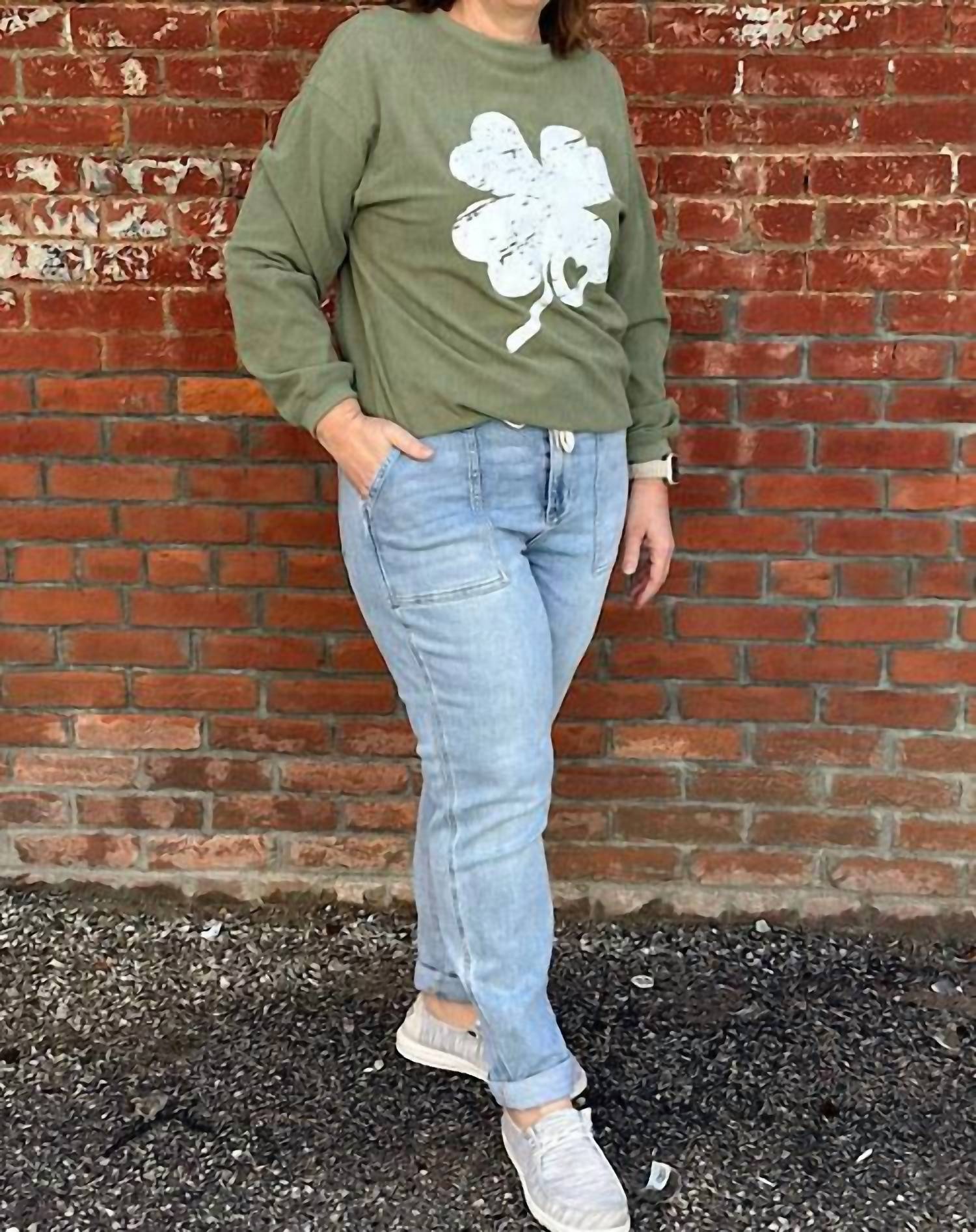 Judy Blue - Women's High Waist Vintage Double Cuff Jogger