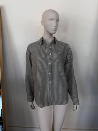 A.Ren - Stripe Linen Button-down Shirt