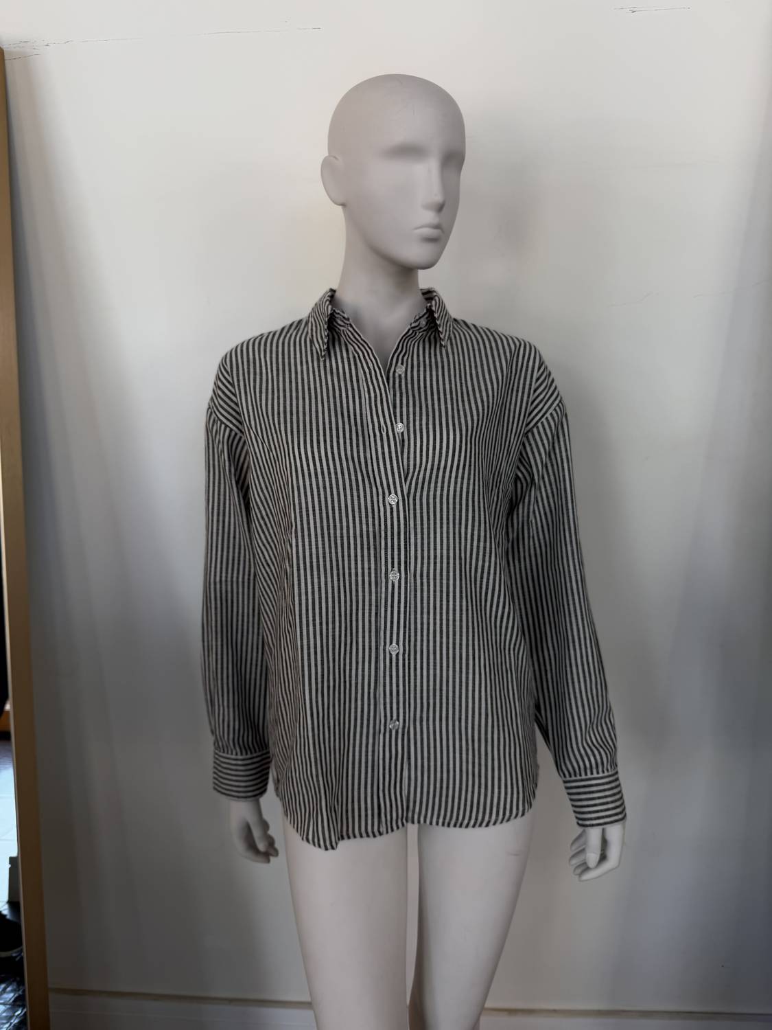 A.Ren - Stripe Linen Button-down Shirt