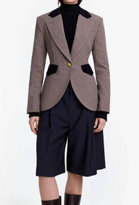 Smythe - Blocked Seamed Blazer