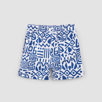 Miles Baby Boys Patterned Swimming Trunks in blue white - kids' item - alternate view