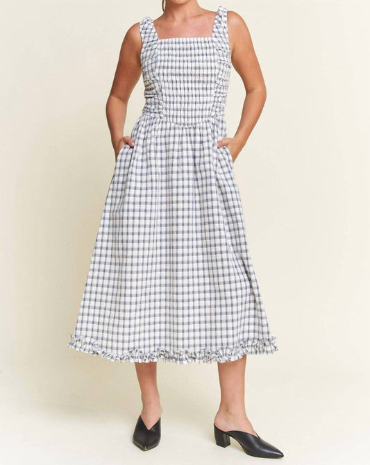 In The Beginning - Savannah Smocked Mini Dress