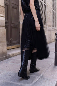 Choklate Paris - Ambre Tulle & Sequin Midi Skirt