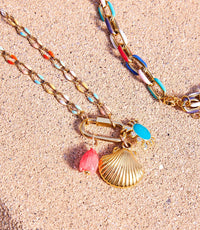 Farrah B Jewelry - Women's Seashore Charm Necklace