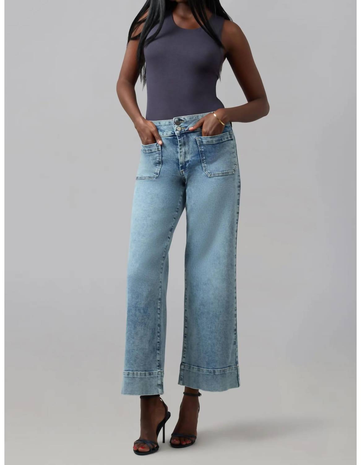 Lola Denim - Colette High Rise Wide Leg Jeans