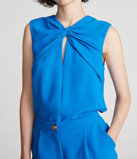 Halston - Faren Top in Fluid Crepe