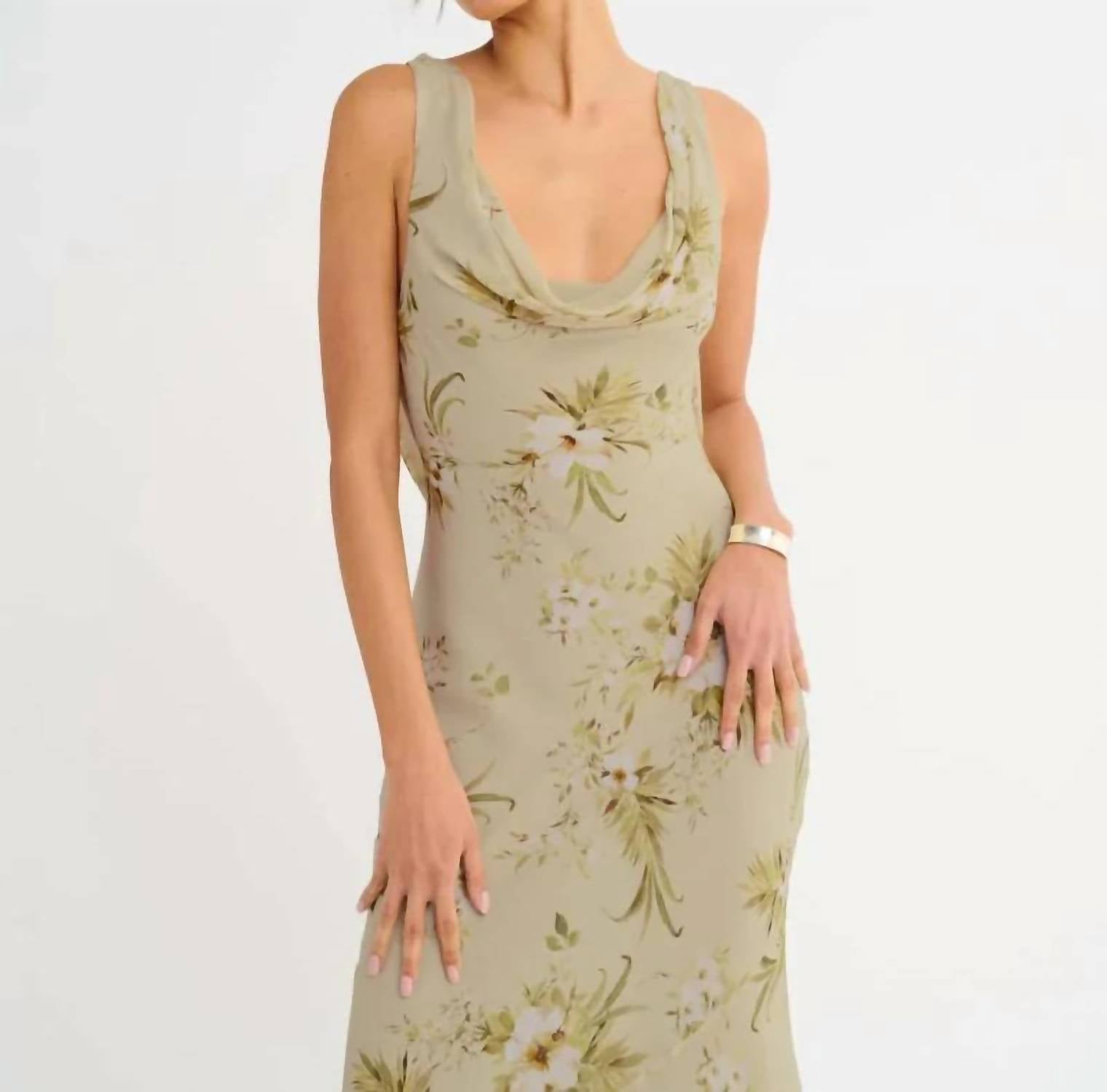 Rumored - Hollywood Cowl Neck Gown