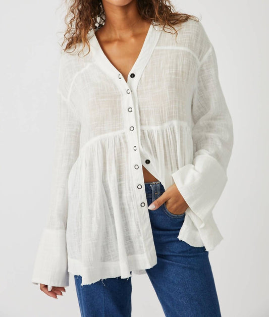 Free People - Miles Away Babydoll Top