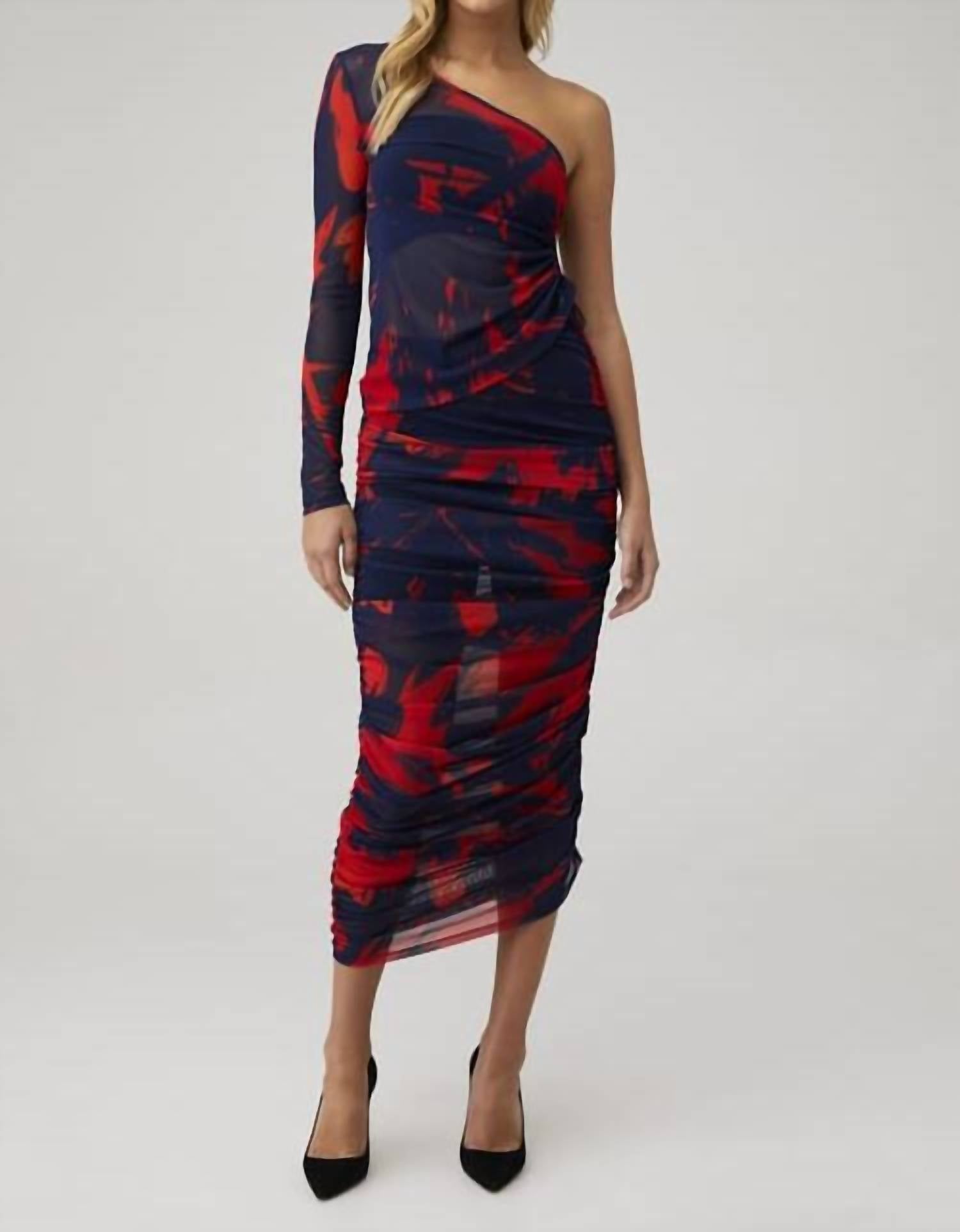 Lamarque - Pace Printed Mesh Midi Skirt