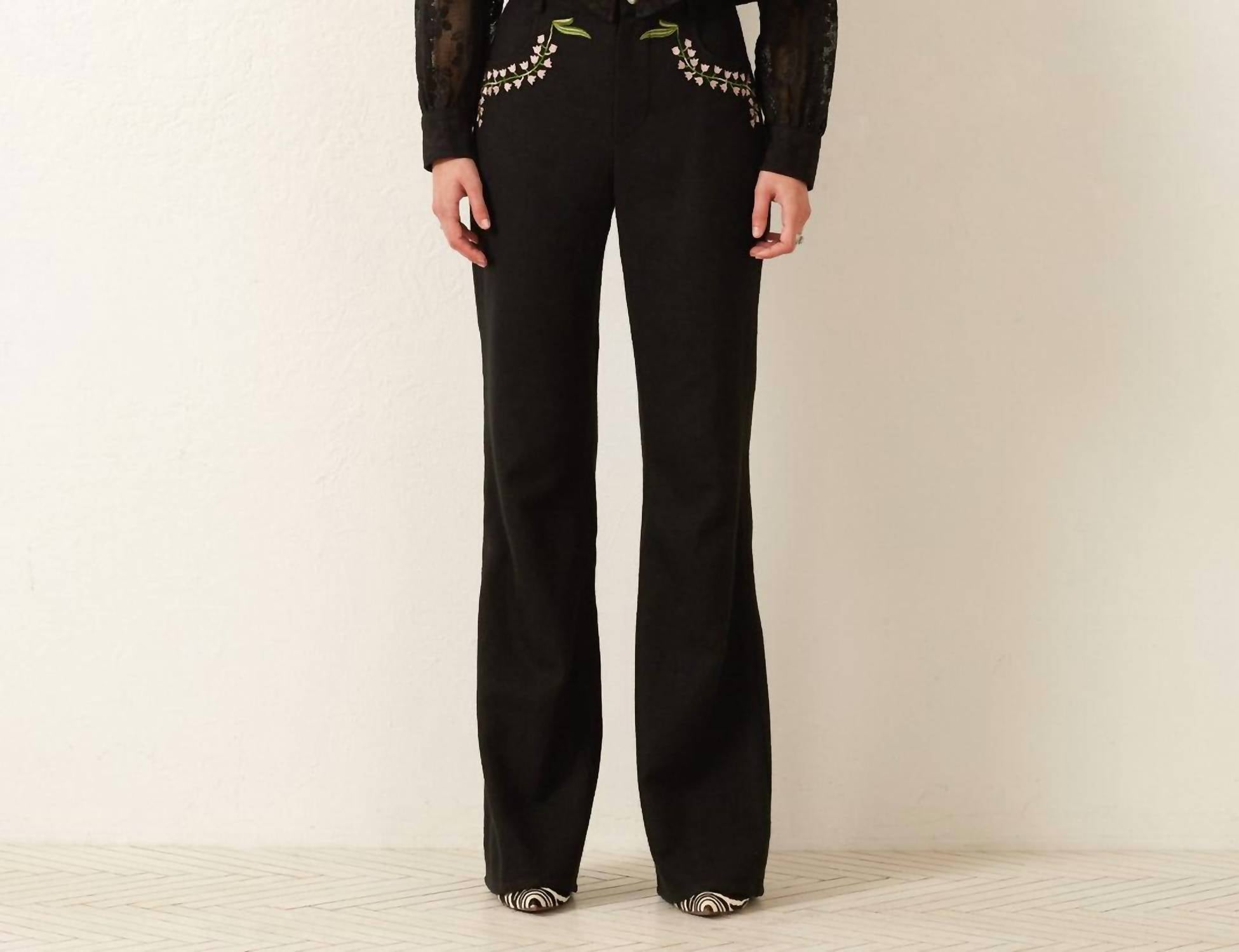ALIX OF BOHEMIA Ryland Daisy Shirt in blackjack - women's blouse - view 5