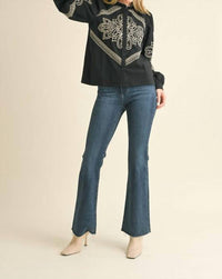 En Merci - Western Embroidered Top