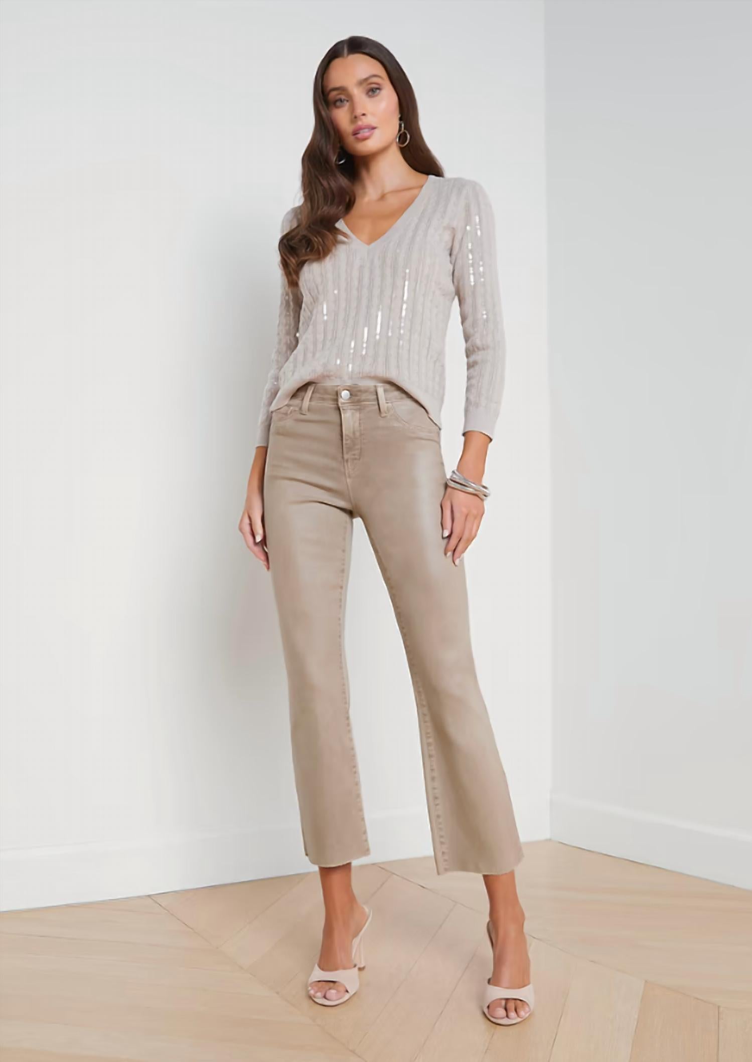L'Agence - Kendra High Rise Cropped Flare Jean