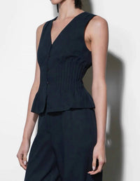 Greylin - Lily Pintuck Sleeveless Top