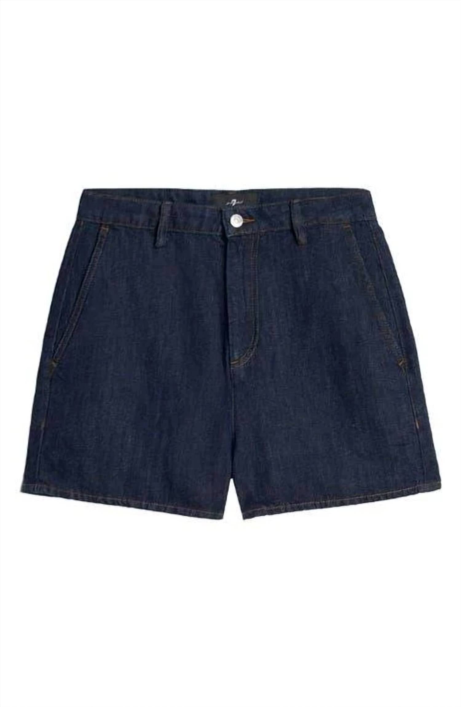 7 For All Mankind - High Waist Trouser Shorts