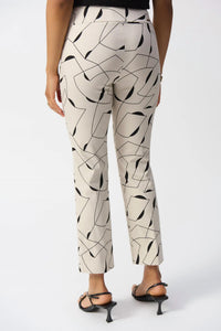 Joseph Ribkoff - Geometric Print Straight Pants