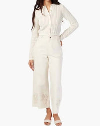 Cami NYC Memphis High Rise Pant with Lace in macadamia - women's jeans - view 4