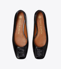 TORY BURCH Women's Georgia Athene Ballet Flat Shoes in perfect black - women's flats - alternate view