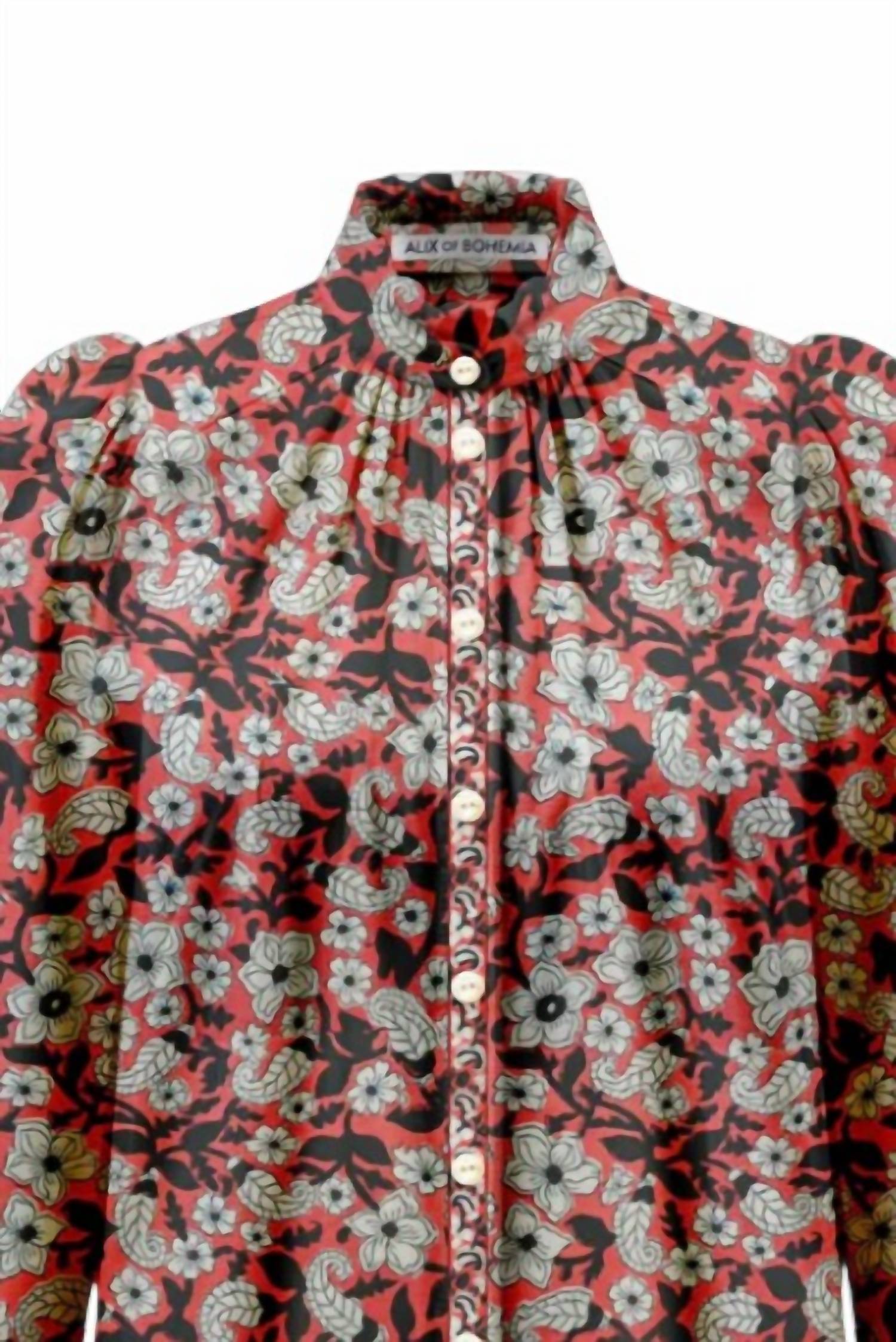 Alix Of Bohemia - Women's Artemis Scarlet Horizon Shirt
