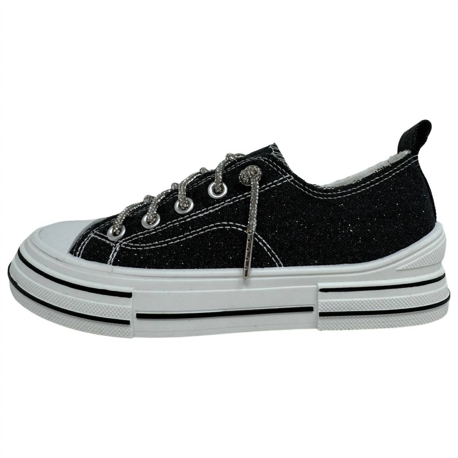 Very G Women's Aman Sparkle Sneakers in black - women's sneaker