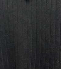 SOMETHING NAVY Women's Wool Blend Ribbed Tube Top in black leather - women's tank top - detail view
