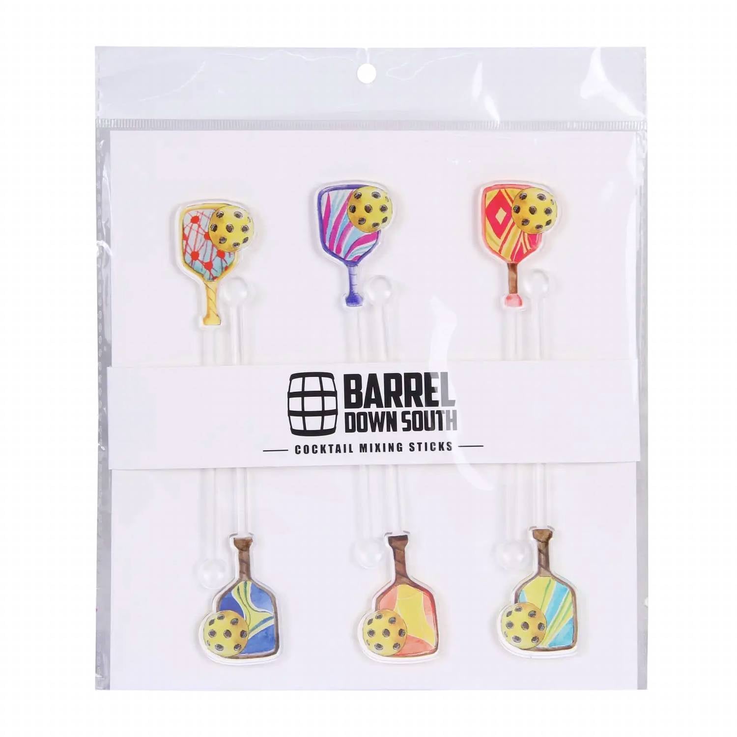 Barrel Down South - Actylic Pickleball Cocktail Stirs