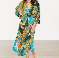 Winton And Waits - Jungle Party Wrap Tie Dress