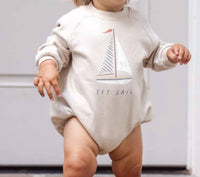 Rylee + Cru - Baby Girls Crewneck Romper