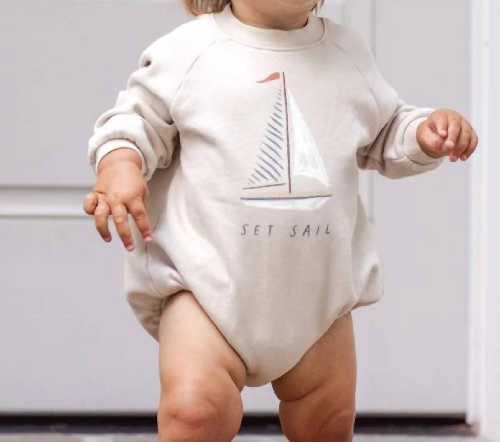 Rylee + Cru - Baby Girls Crewneck Romper