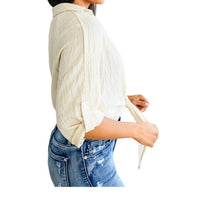 Cozy Casual - Castaway Tie Front Top