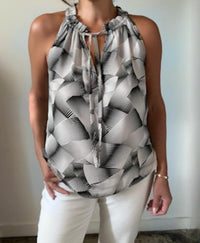 Veronica M - Pleat Neck Halter