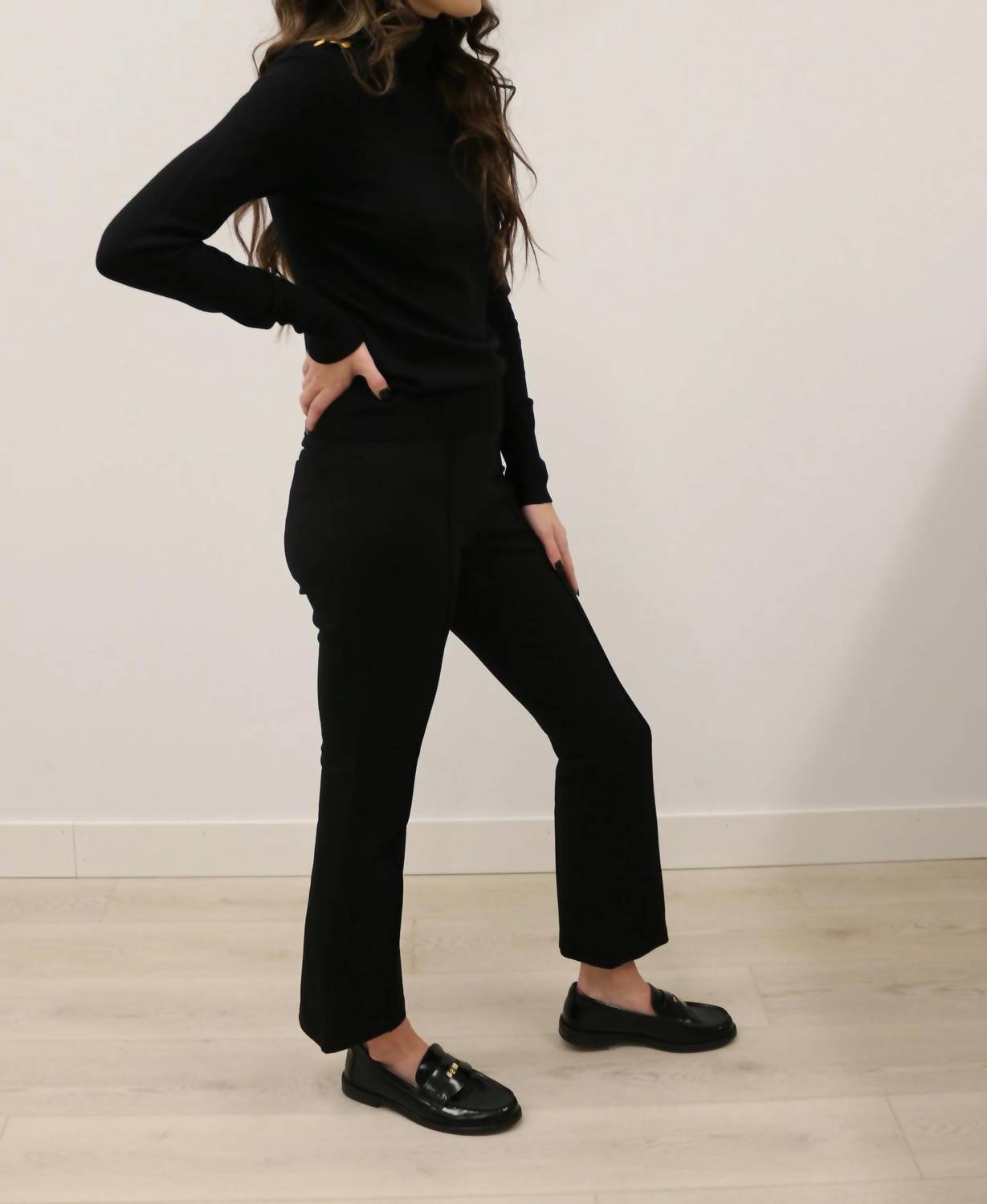 Skies Are Blue - Susanna Ponte Knit Kick Flare Pants