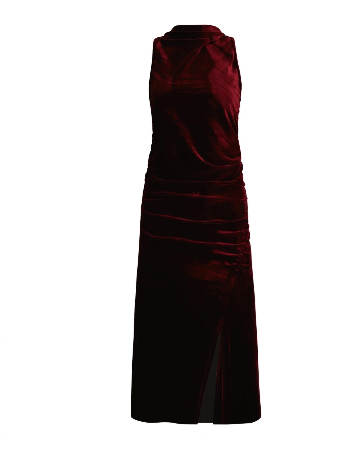 Bishop + Young - Elle Velvet Halter Dress
