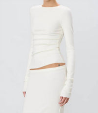 Eterne - Ribbed Long Sleeve Top