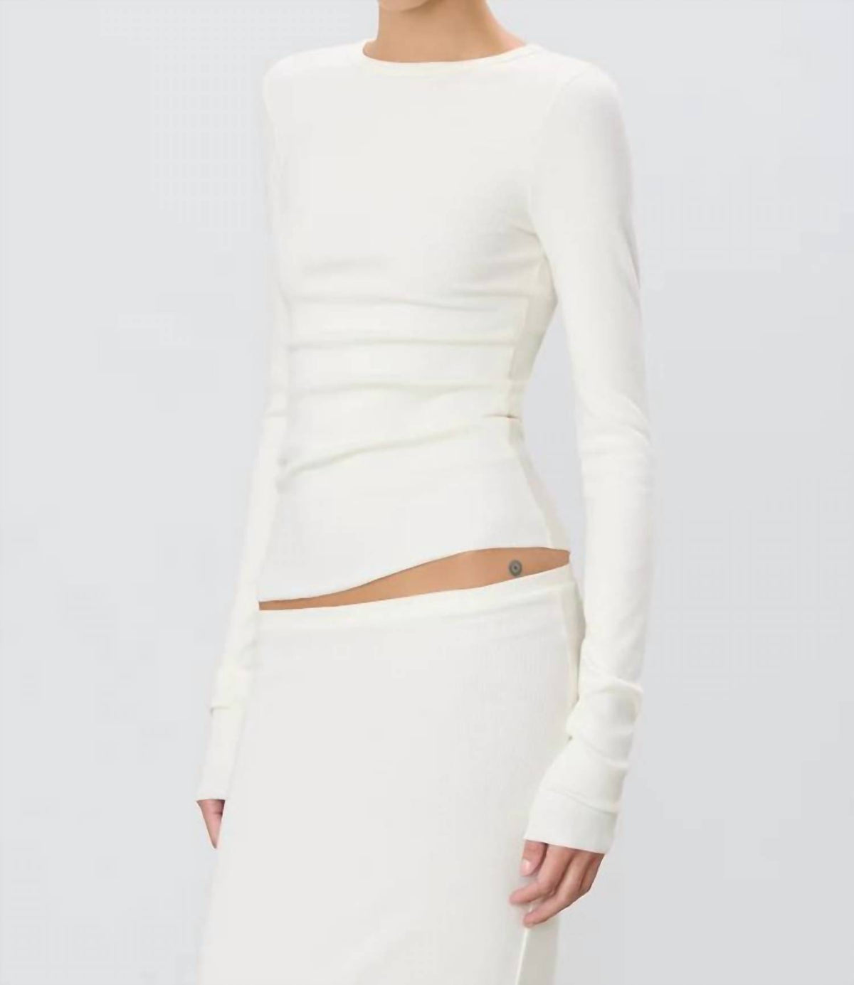 Eterne - Ribbed Long Sleeve Top