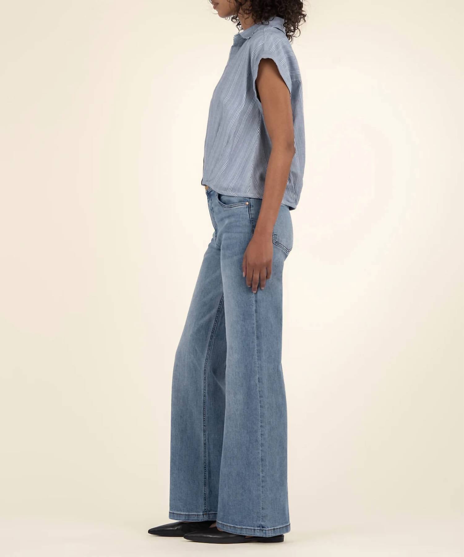 Kut From The Kloth - Gaia Pleat Hem Top