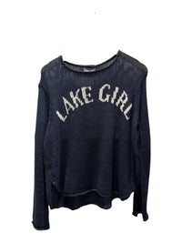 Wooden Ships Women's Lake Girl Sweater in dark indigo - women's sweater