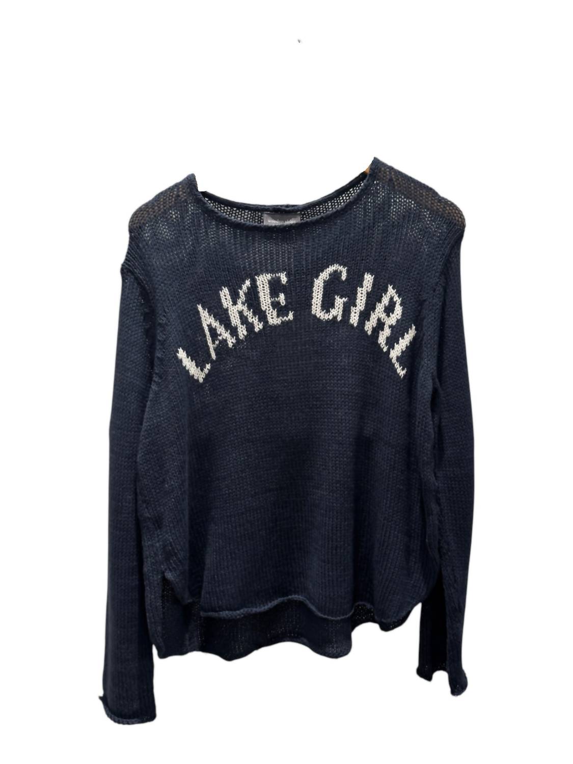 Wooden Ships Women's Lake Girl Sweater in dark indigo - women's sweater