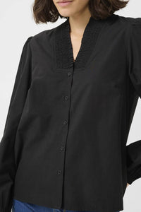 Kaffe - Kamaia V-neck Pleats Long Sleeve Shirt