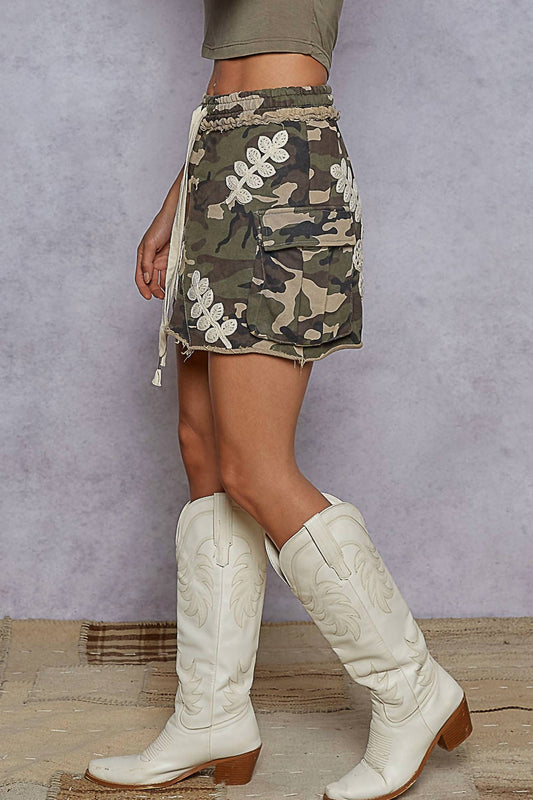 Pol - Camo Mini Skirt