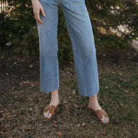 Just Black Denim - Nautical Wide Leg Jeans