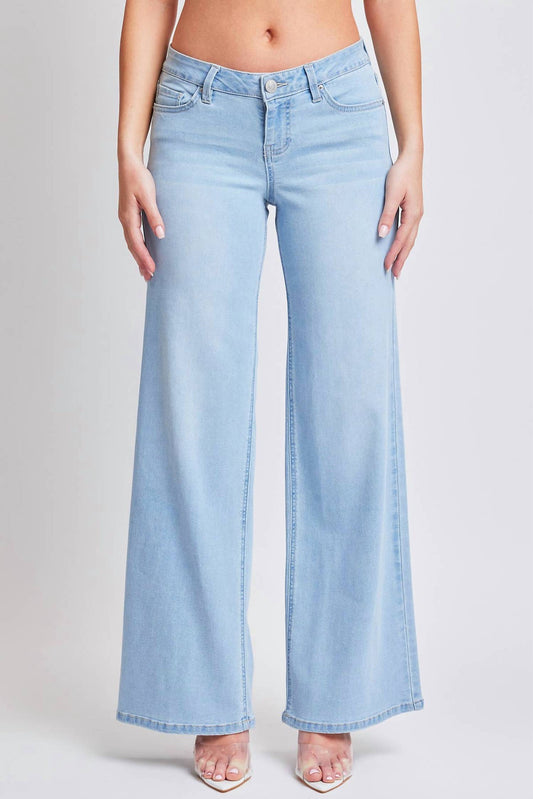 Ymi - Junior Low Rise Wide Leg Jeans