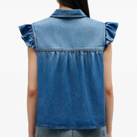 Ganni - Light Weight Denim Top