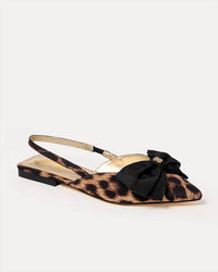 Lilly Pulitzer - Women's Brit Leopard Bow Slingback Flats