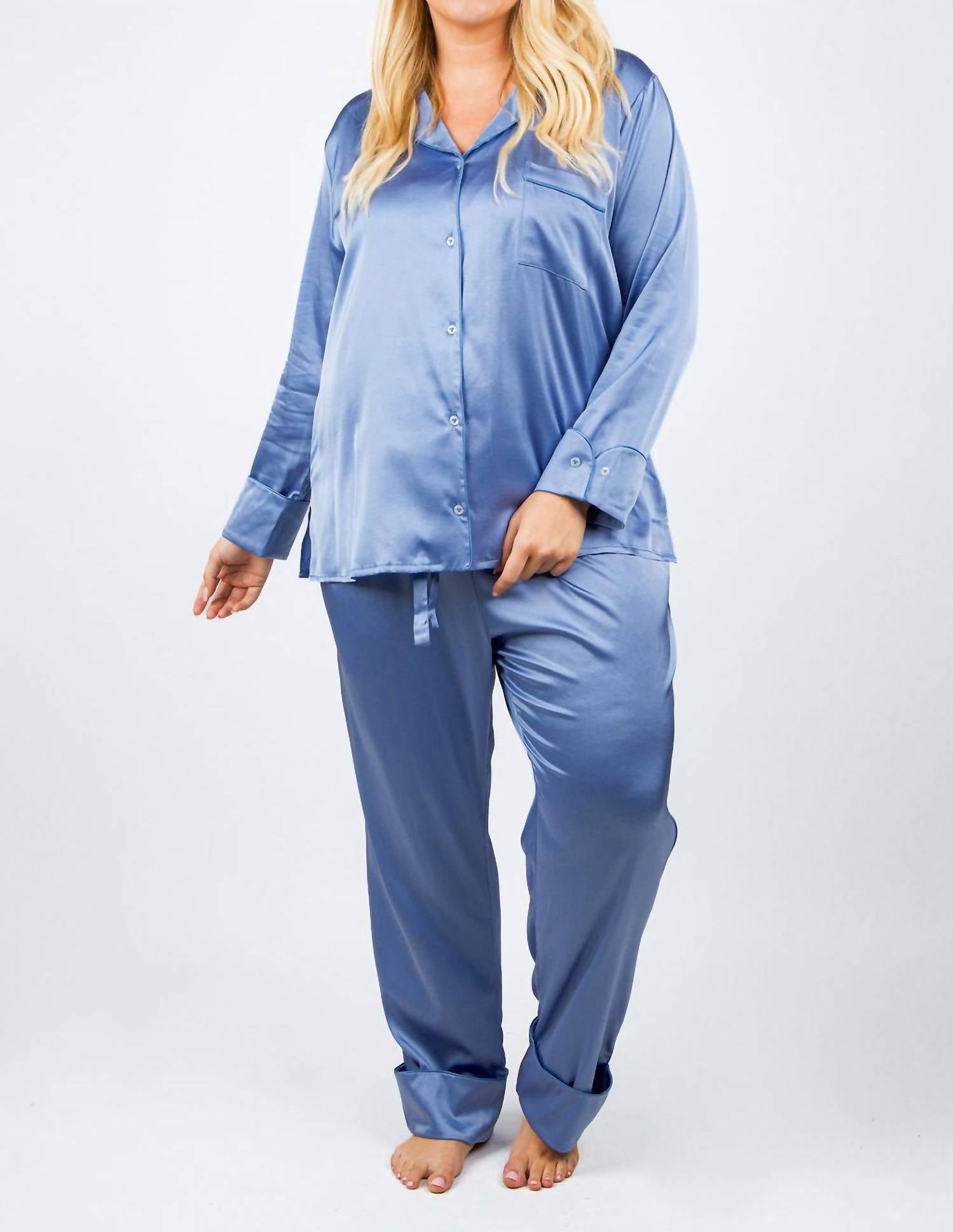 Isayes - Silk Pajama Set - Plus